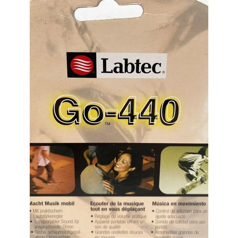 NEW Labtec Go-440 Music‎ Headphones - Brand New Sealed